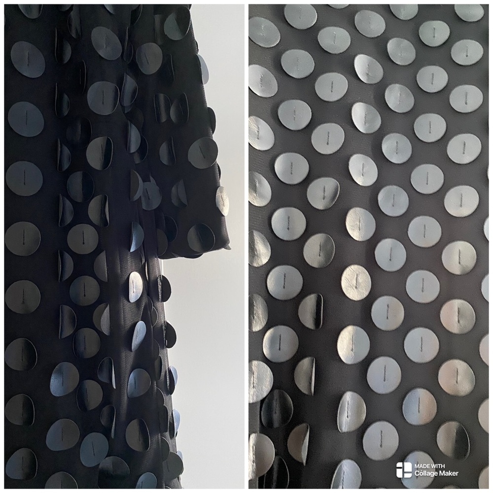 Anthropologie Eva Franco Black Open Front Cardigan Jacket Size M (oversized) - Picture 5 of 11